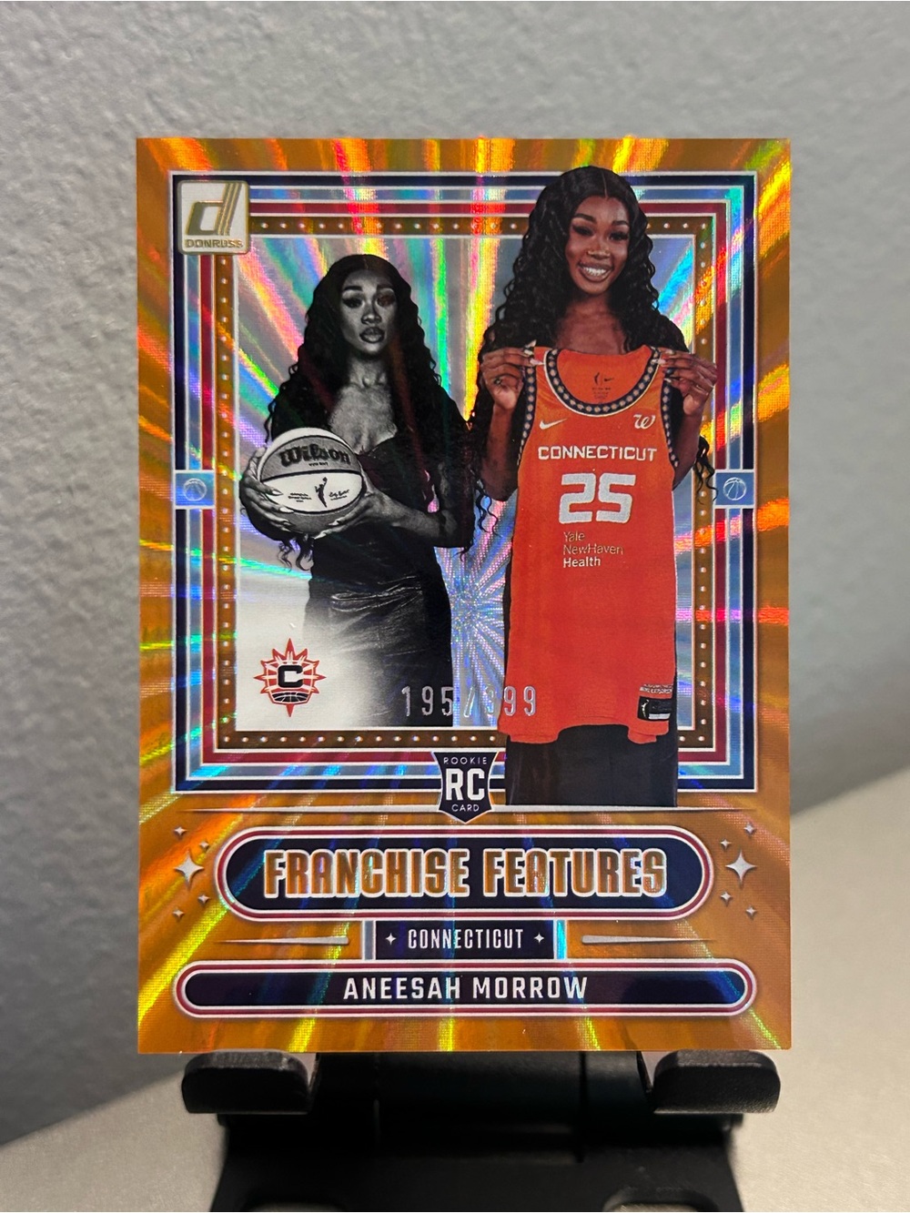 Aneesah Morrow Franchise Features Connecticut Orange Rookie Card 195/399